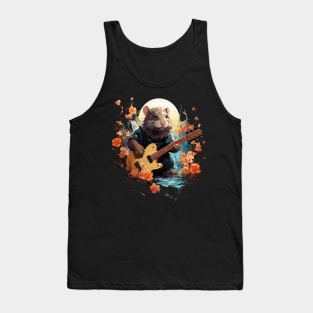 Nutria Playing Guitar Tank Top